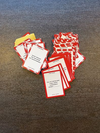 Let's date card game