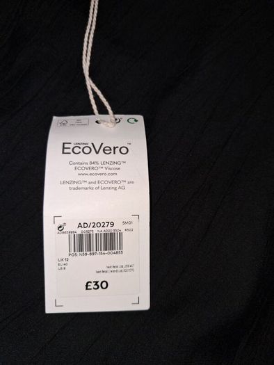 Brand New Next Short Sleeve Dress - Size - U.K.12 - U.K.14 - RRP - 30.00 - Sterling - 38.00 - Euro