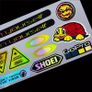 Bike Helmet Scrambler Motorbike Laser Rainbow Sticker Emblem Decals For SUZUKI GSXR 600 750 1000 K1 K2 K3 K4 K5 K6 K7 K8 H1 20cm x 8cm Image 2