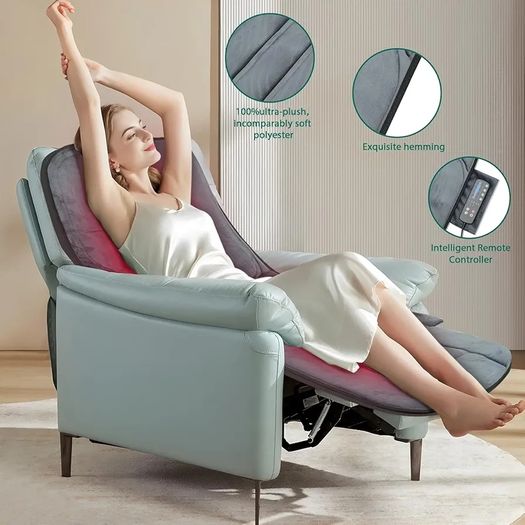 Full Body Massage Mat with Heat, Massage Pad with 5 Massage Modes & 3 Vibration Levels, Back Massagers for Back Pain Relief, Massage Mattress with Auto Shut Off, Gifts for Women