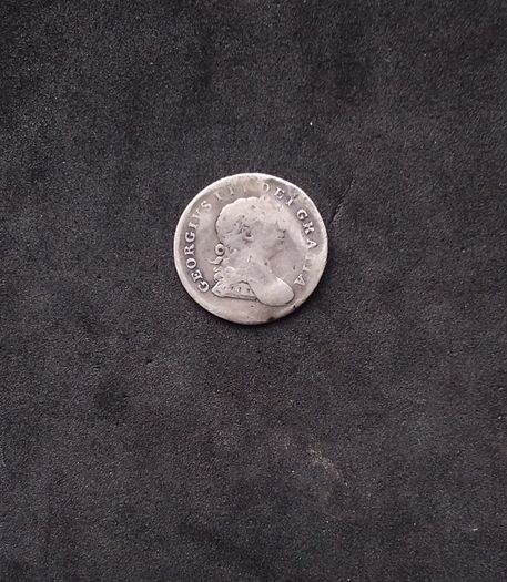 1805 King George III Silver 10 Pence Irish Bank Token (Clear Key Details / Worn)