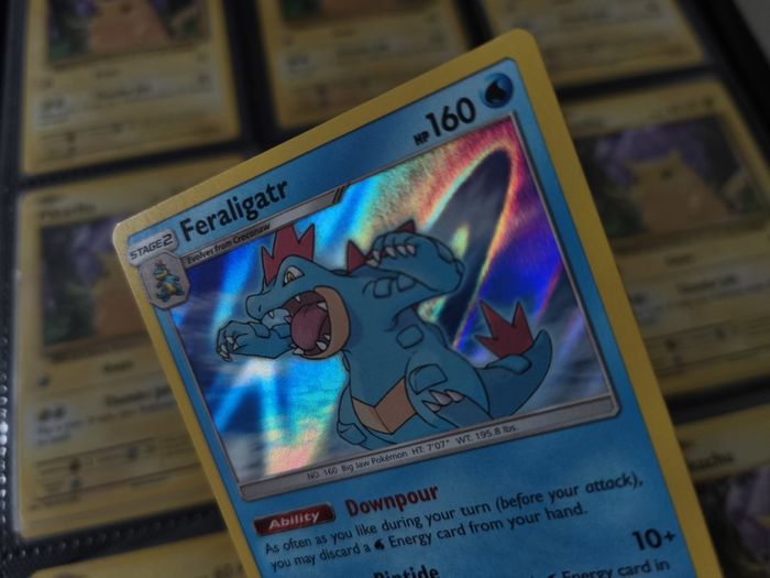 Feraligatr ! Holo Rare ! from Dragon Majesty Set ! 2018 ! Pokemon Card !