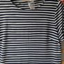 dress street one navy & white striped dress size 38(12) Image 5