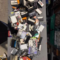 Vast quantity of cassette tapes