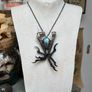 Raven Claws and Labradorite Molten Metal necklace Image 8