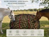 Heavy Duty Round Bale Hay Net 1.5m Slow Feed Hay Net for Horses & Livestock