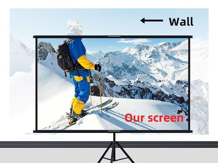 Projector Screen with Stand,Lejiada100 inch Indoor Outdoor Projection Screen, Portable 16:9 4K HD Movie Screen with Carry Bag Wrinkle-Free Design