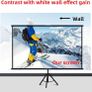 Projector Screen with Stand,Lejiada100 inch Indoor Outdoor Projection Screen, Portable 16:9 4K HD Movie Screen with Carry Bag Wrinkle-Free Design Image 3