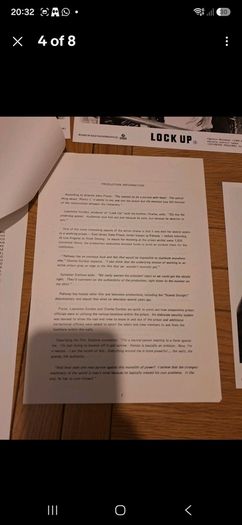 1989 Lock Up Press Kit Stallone