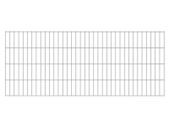 2D Garden Fence Panels 2.008x0.83 m 8 m (Total Length) Silver