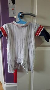 Baseball style jumpsuit size 6/9 months