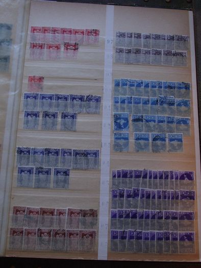 A nice collection of Stamps from India, presented in the stock book