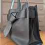 Reiss Black Leather Bag Image 2