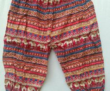 Colourful Elephant Harem Trousers for a boy or girl