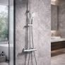 Shower Set with Thermostatic Valve K-Vit | Premium Exposed Chrome Image 2