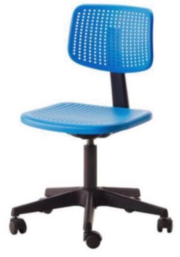 Ikea kids blue desk chair