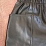 Black leather shorts, size 10 Image 4