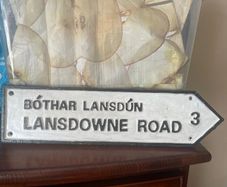 Vintage Landsdowne Road Street Sign