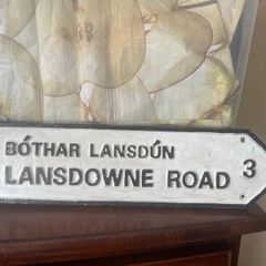 Vintage Landsdowne Road Street Sign