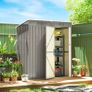 Metal Garden Shed 2 Vents Sloped UV Resistant Roof 163x90x179cm Image 4