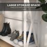 Wooden Console Table with 1 Drawer and 1 Storage Shelf for Living Room Entryway, 100cm x 30cm x 81cm, White Image 7