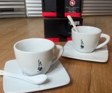 Bialetti 6oz Coffee Cups and Saucers, Set of 2