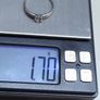 Vintage 9ct White Gold 375 Solitaire Ring Size 59.5 Image 8