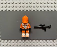 lego Star Wars sw0299 MISSPRINT Clone Bomb Squad Trooper (Phase 1) minifigure- Large Eyes