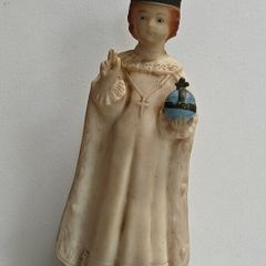 Vintage Rubber Child Of Prague figure, devotional item, verynkitsch
