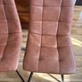 Four brown leather dining chairs Image 3