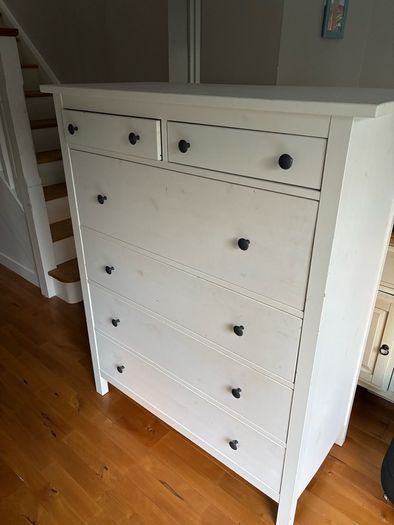 IKEA Hemnes - White 6 Drawer Tall Chest of Drawers