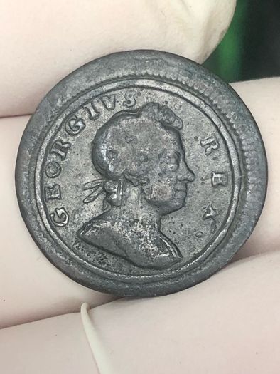 1721 Farthing George I Nice condition