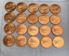 Old Irish pennies