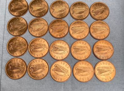 Old Irish pennies
