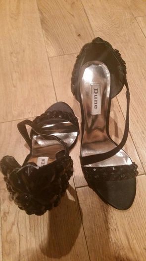 Dune black jewel heels