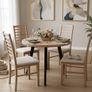 Arvian Extendable Round Dining Table 80-130cm Image 3