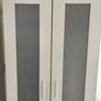 White wardrobe with hanging storage shelves Image 5