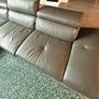 Miro Grey Leather L shape Sofa Image 6