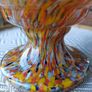 Franz Welz Bohemian Multi Colour Spatter Art Glass Vase Image 3