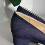 El Cortes Ingles navy suede pointed court shoes Sz 41 (Fit 7-7.5Uk) - Bnwt Rrp 59.99 Image 8