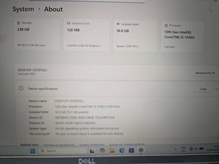 Dell Latitude 5430 Laptop | i5 | 16GB | 256GB | 14" FHD