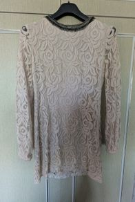 Vintage-style lace mini dress