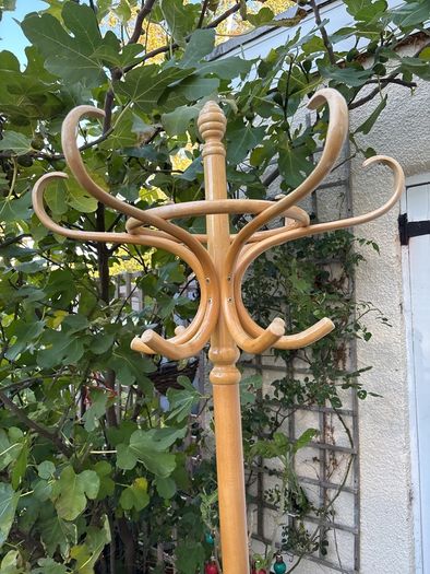 coat stand rack with swivel top and umbrella holder pine