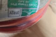 Orange 2-core Cable 1mm x 25m