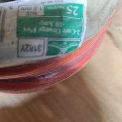 Orange 2-core Cable 1mm x 25m