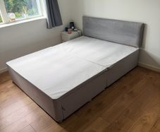 King Size Divan Bed with Headboard and 2 Drawers
