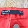 Ladies Red Straight Leg Jeans for Sale Image 5