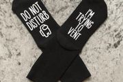 Among Us Inspired Kids &amp; Adults Socks, Venting, Sabotage, Imposter, Do Not Disturb, Stocking Filler, Gaming, Gamer Gift, Teen, Teenager