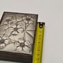 Italian Mid Century Modern Jatoba and Silver Plated Cigarette Box Image 4