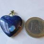Lapis Lazuli Heart Pendant 925 Sterling Silver Blue Gemstone Cabochon Inset 25mm Image 5